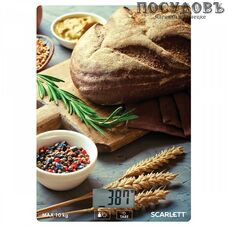 Scarlett Хлеб SC-KS57P65 весы кухонные-платформа, до 10,0 кг Scarlett Хлеб SC-KS57P65 весы кухонные-платформа, до 10,0 кг