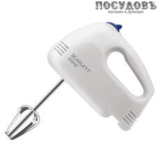 Scarlett SC-HM40S03 миксер ручной, 200 Вт, 7 скоростей, цвет белый