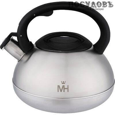 MercuryHaus MC-7964 чайник со свистком, 3,0 л, сталь нержавеющая 18/10