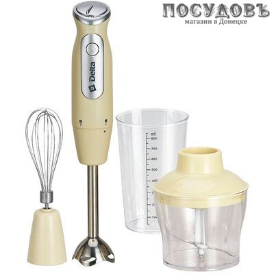 Delta Lux DL-7036B блендер многофункциональный, 400 Вт, измельчитель 650 мл, цвет бежевый