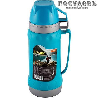 Mallony 008239-SK Acqua термос с двумя кружками, колба стекло термостойкое 1000 мл