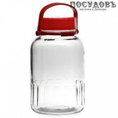 Pasabahce Harvest 80007SLB банка для хранения с крышкой, Ø110,5×294 мм, 5000 мл, стекло, Россия 2 пр.