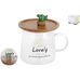 Коралл Eco Lovely KR664 кружка с крышкой, 310 мл, стекло, в упаковке