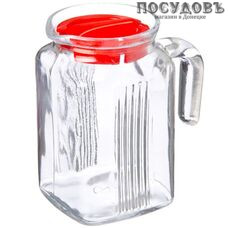 Pasabahce Frigo 80122SLBR, кувшин с крышкой 600 мл, стекло