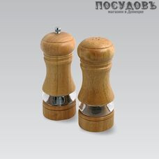 Maestro MR-1617 набор для специй, мельница для перца, солонка, керамические жернова, 2 пр.