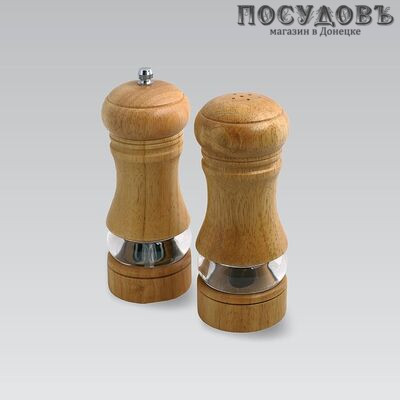 Maestro MR-1617 набор для специй, мельница для перца, солонка, керамические жернова, 2 пр.