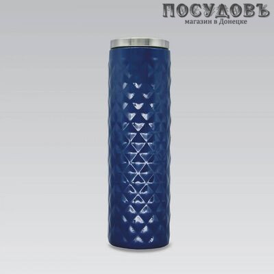 Maestro MR-1648-45 Blue термокружка, колба сталь нержавеющая 450 мл, синий