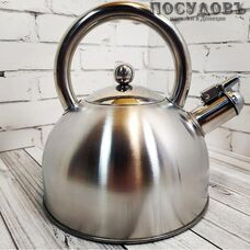 Maestro MR-1303 Basic чайник со свистком, 2,5 л, сталь нержавеющая, капсульное дно