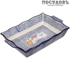 Attribute Eclipse blue ABK103-SRT-B форма для запекания, керамика, 390×250×60 мм