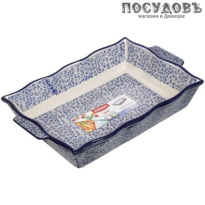 Attribute Eclipse blue ABK103-SRT-B форма для запекания, керамика, 390×250×60 мм