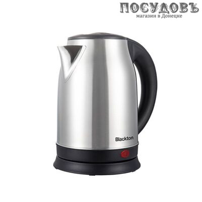 Blackton Bt KT1813S электрочайник, 1500 Вт, 1800 мл, сталь нержавеющая, черный-стальной