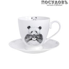 Quinsberry Panda YQ2106CS чайная пара, 440 мл, фарфор, в подарочной упаковке 2 пр.