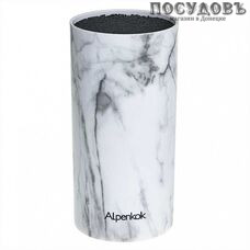 Alpenkok AK-222ST колода для ножей, Ø110 мм, пластик, цвет белый мрамор