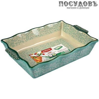 Attribute Eclipse turquoise ABK103-SRT-T форма для запекания, керамика, 390×250×70 мм