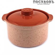 Металкерамика 1СР-3 сотейник с крышкой, керамика, 1500 мл, розовый, 2 пр.