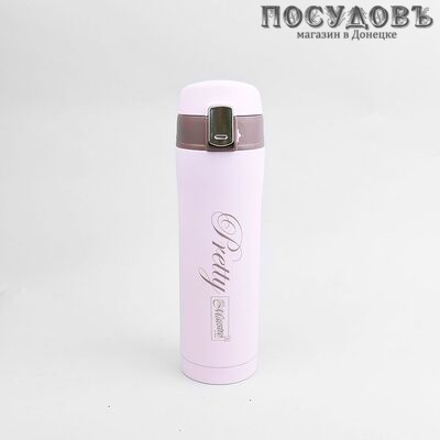 Maestro Pretty MR-1643-40C термокружка, колба сталь нержавеющая 18/10 400 мл, розовый