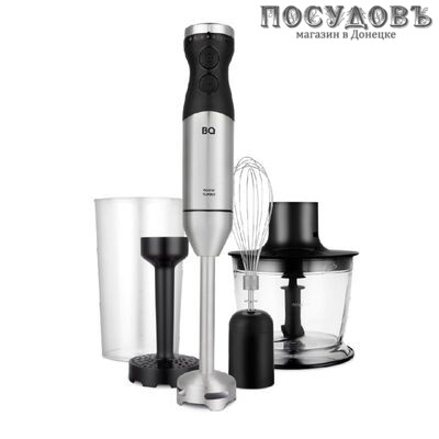 BQ HB1030SS блендер многофункциональный, 1100 Вт, измельчитель 500 мл, цвет сталь-черный