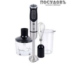 BQ HB1232SS блендер многофункциональный, 1300 Вт, измельчитель 860 мл, цвет сталь-черный