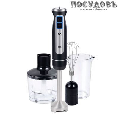 BQ HB1233SS блендер многофункциональный, 1400 Вт, измельчитель 860 мл, цвет сталь-черный