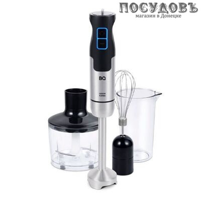 BQ HB1234SS блендер многофункциональный, 1500 Вт, измельчитель 860 мл, цвет сталь-черный