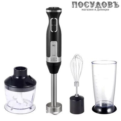 BQ HB420PS Steel блендер многофункциональный, 1500 Вт, измельчитель 500 мл, цвет сталь-черный