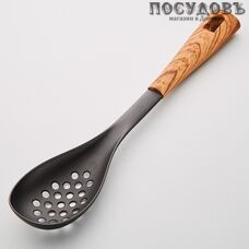Webber Эко ВЕ-1563Y, ложка с прорезями, 33 мм, нейлон, ручка пластиковая, Россия, на блистере 1 шт.