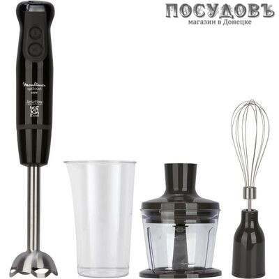 Moulinex DD833810 блендер погружной, 800 Вт, измельчитель 800 мл, цвет черный