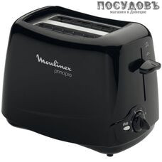 Moulinex TT-110232 тостер на 2 шт, 850 Вт, цвет черный