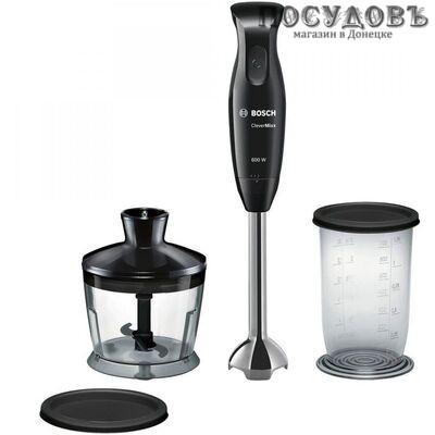 Bosch MSM2620B блендер многофункциональный 600 Вт, 350 мл, цвет черный