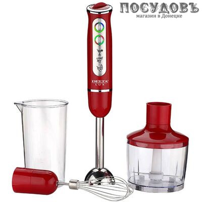 Delta Lux DL-7039B блендер многофункциональный 800 Вт, 860 мл, цвет красный