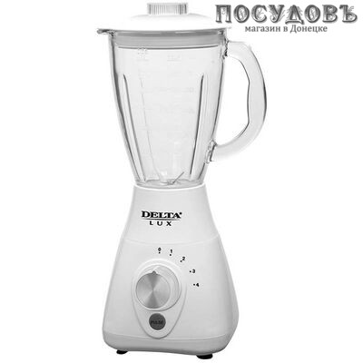 Delta Lux DL-7312W блендер стационарный, 650 Вт, 1500 мл, цвет белый