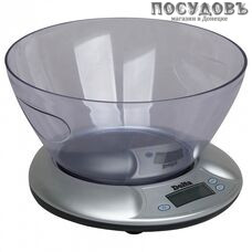 Delta КСЕ-02 весы кухонные с чашей, до 5,0 кг, цвет металлик, гарантия 1 год
