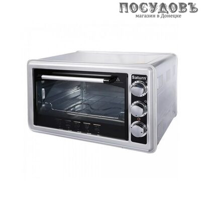 Saturn ST-EC1075 Grey электрическая печь отдельностоящая 1500 Вт 36 л, с грилем, без конфорок, серая