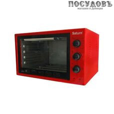Saturn ST-EC3801 Red электрическая печь отдельностоящая 1500 Вт 42 л, с грилем, без конфорок, красная