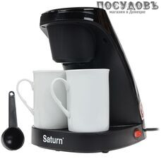 Saturn ST-CM7081 кофеварка капельная, 450 Вт, 240 мл, цвет черный