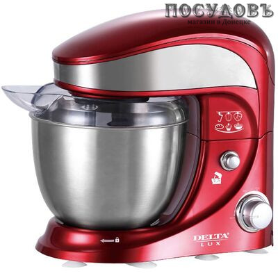Delta Lux DL-5070Р миксер планетарный 4 л, 1000 Вт, 3 скорости, цвет красный