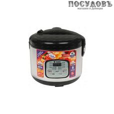 Delta DL-6517А мультиварка 900 Вт, программы 9, чаша антипригарное покрытие 5 л, цвет черная