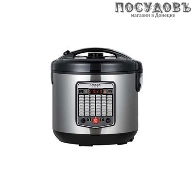 Delta Lux DL-6525 мультиварка 900 Вт, программы 43, чаша антипригарное покрытие 5 л, цвет черный с серым