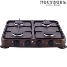 Аксинья КС-104 плита газовая отдельностоящая, 4-конфорочная, эмалированное покрытие, цвет коричневый