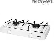 Мечта 200М плита газовая отдельностоящая, 2-конфорочная, стеклоэмалевое покрытие, цвет белый