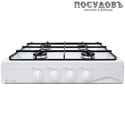 Gefest ПГ 900 плита газовая отдельностоящая, 4-конфорочная, эмалированное покрытие, цвет белый