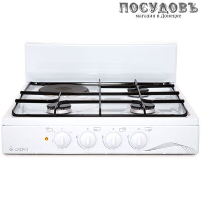 Gefest ПГЭ 910-01 плита газоэлектрическая отдельностоящая, 4-конфорочная, цвет белый