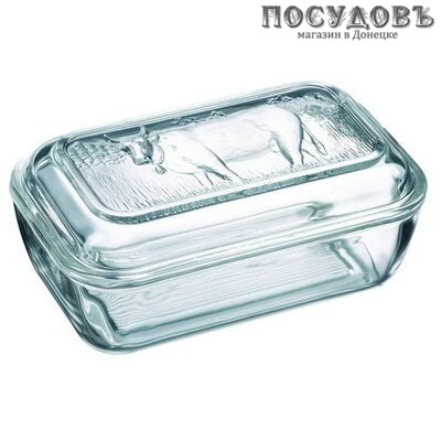 Luminarc Butter Dish 73115 масленка с крышкой, стекло упрочненное, Франция 1 шт.