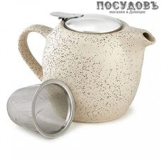 Rosario Ф19-032R чайник заварочный с фильтром, керамика, 500 мл, цвет бежевый