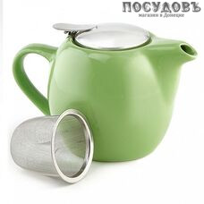 Rosario Ф19-034R чайник заварочный с фильтром, керамика, 500 мл, цвет салатовый