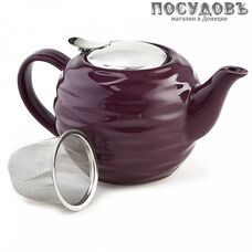 Rosario Ф19-036R чайник заварочный с фильтром фиолетовый, керамика, 800 мл
