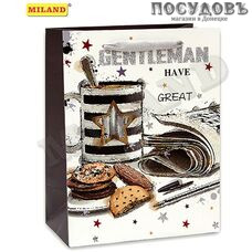 Dream cards Завтрак джентльмена ПП-0210 пакет подарочный, 320×260×120 мм, бумага, глянцевая ламинация Dream cards Завтрак джентльмена ПП-0210 пакет подарочный, 320×260×120 мм, бумага, глянцевая ламинация