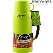 EXCO MC100 Industrial термос с крышкой-стаканом, колба стекло термостойкое 1000 мл, цвет микс