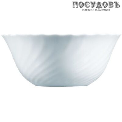 Luminarc Trianon 54455 салатник, стекло упрочненное, цвет белый, Ø240 мм, Франция 1 шт.