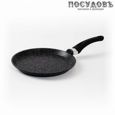 Мечта Гранит Black Induction Pro 14802И сковорода блинная Ø240 мм, алюминий литой, гранитное покрытие Greblon